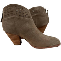 Violet & Red - Women's Lazer Cut Topline Boho Chic Heeled Bootie