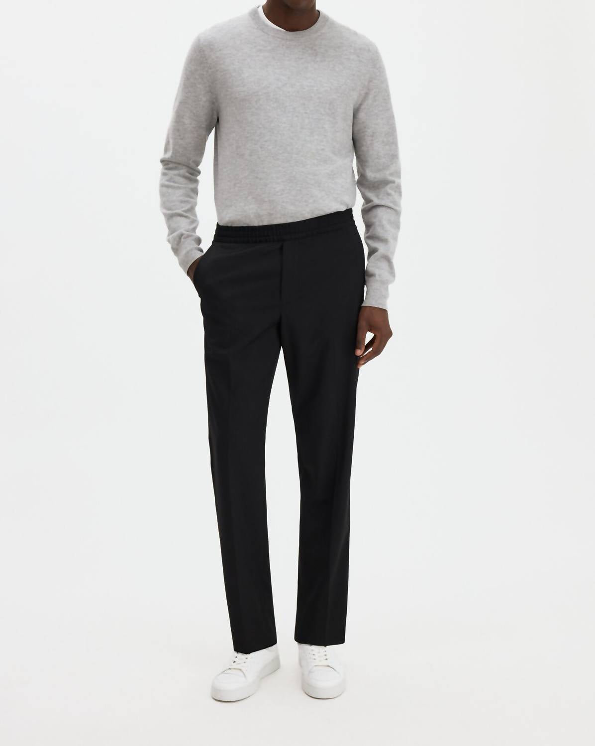 Filippa K Theo Relaxed-fit Wool Trousers in black - men's pants