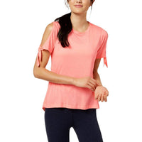 Calvin Klein - Performance Icy Wash Cold Shoulder Vented Back T-Shirt