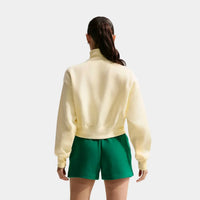 Nike - Phoenix Fleece 1/4-zip Cropped Sweatshirt