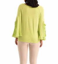 Marie Ruffle Sleeve Scoop Top