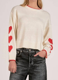 Elan - Hearts Sweater Top