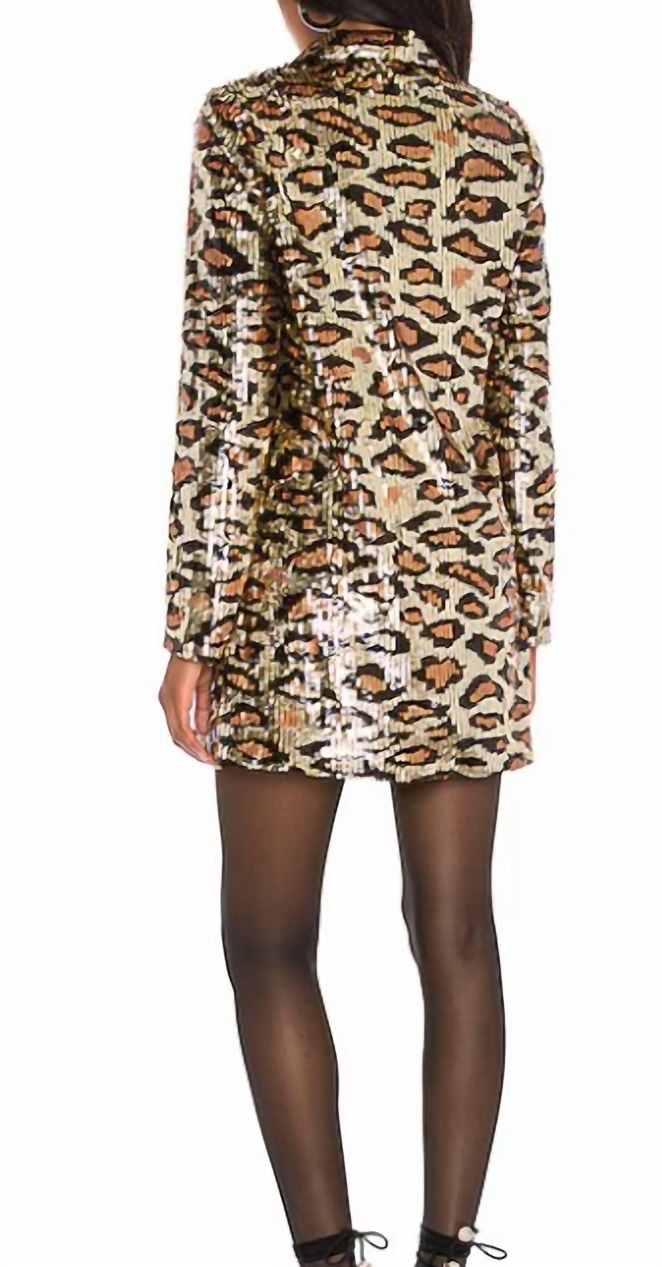 Show Me Your Mumu - Party Cheetah Sequins Dress