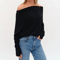 Six/Fifty - The Anywhere Lurex Off The Shoulder Top