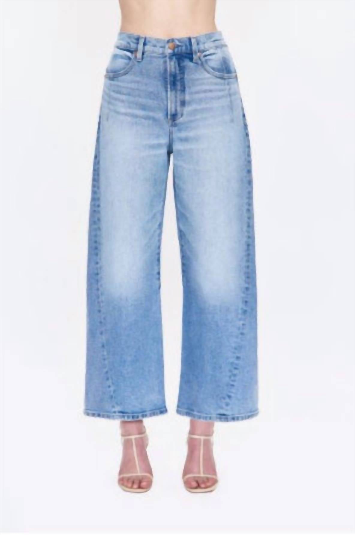 PISTOLA Kyra High Rise Bowed Ankle Jeans in terrace 1 - women's jeans