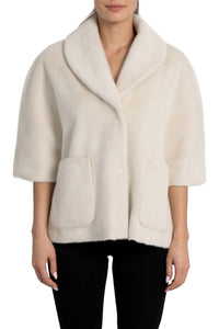 Love Token - Peggy Faux Fur Topper