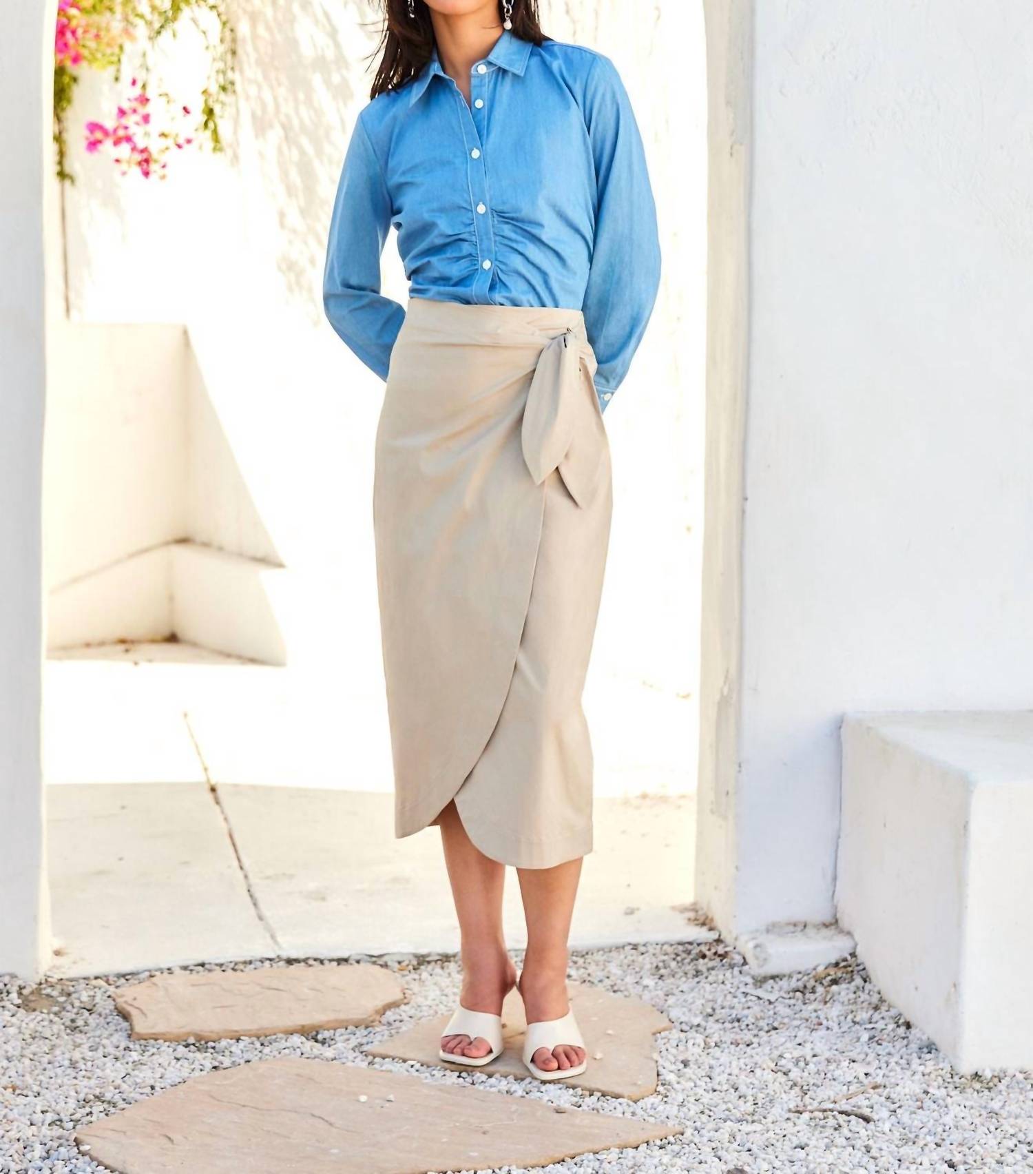 Fifteen Twenty - Norlyn Side Shirred Shirt