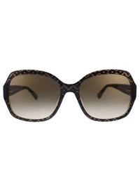 Square Plastic Sunglasses with Gradient Lens