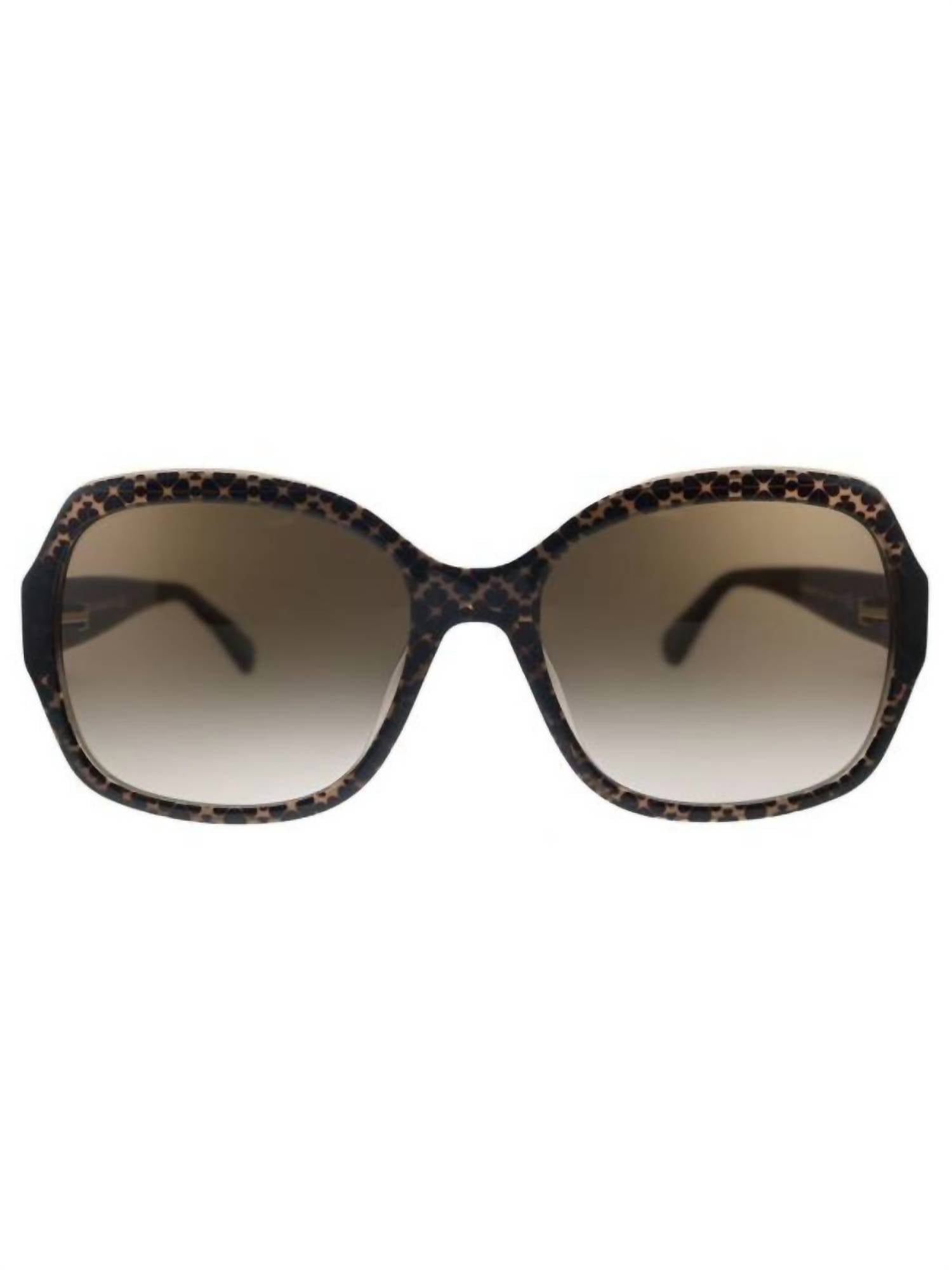 Square Plastic Sunglasses with Gradient Lens