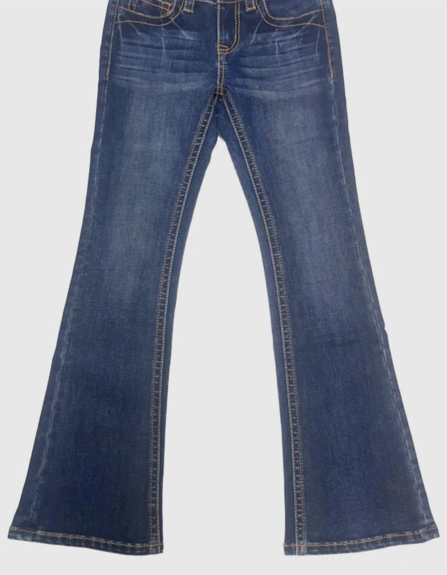 Grace In La - Little girls Five pocket boot cut Jeans