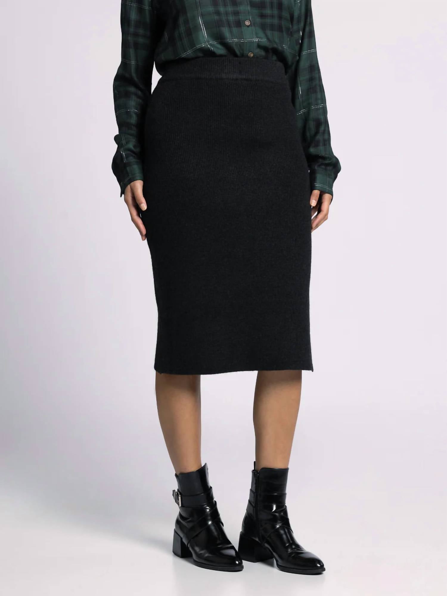 Thread & Supply Dani Skirt in black - women's skirt - detail view
