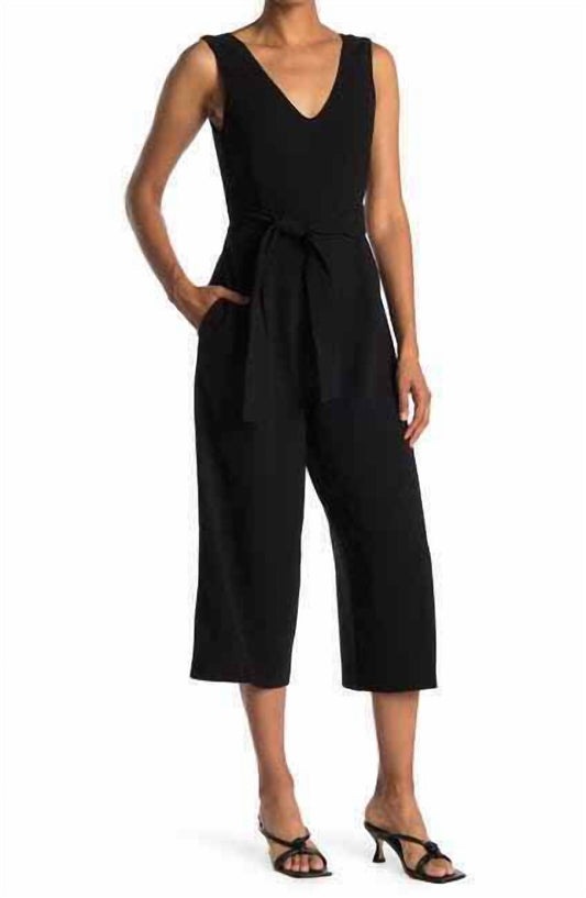 Club Monaco - Torela Crop Wide Leg Waist Tie Jumpsuit