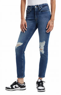 Good American - Legs Ripped High Waist Cigarette Jeans