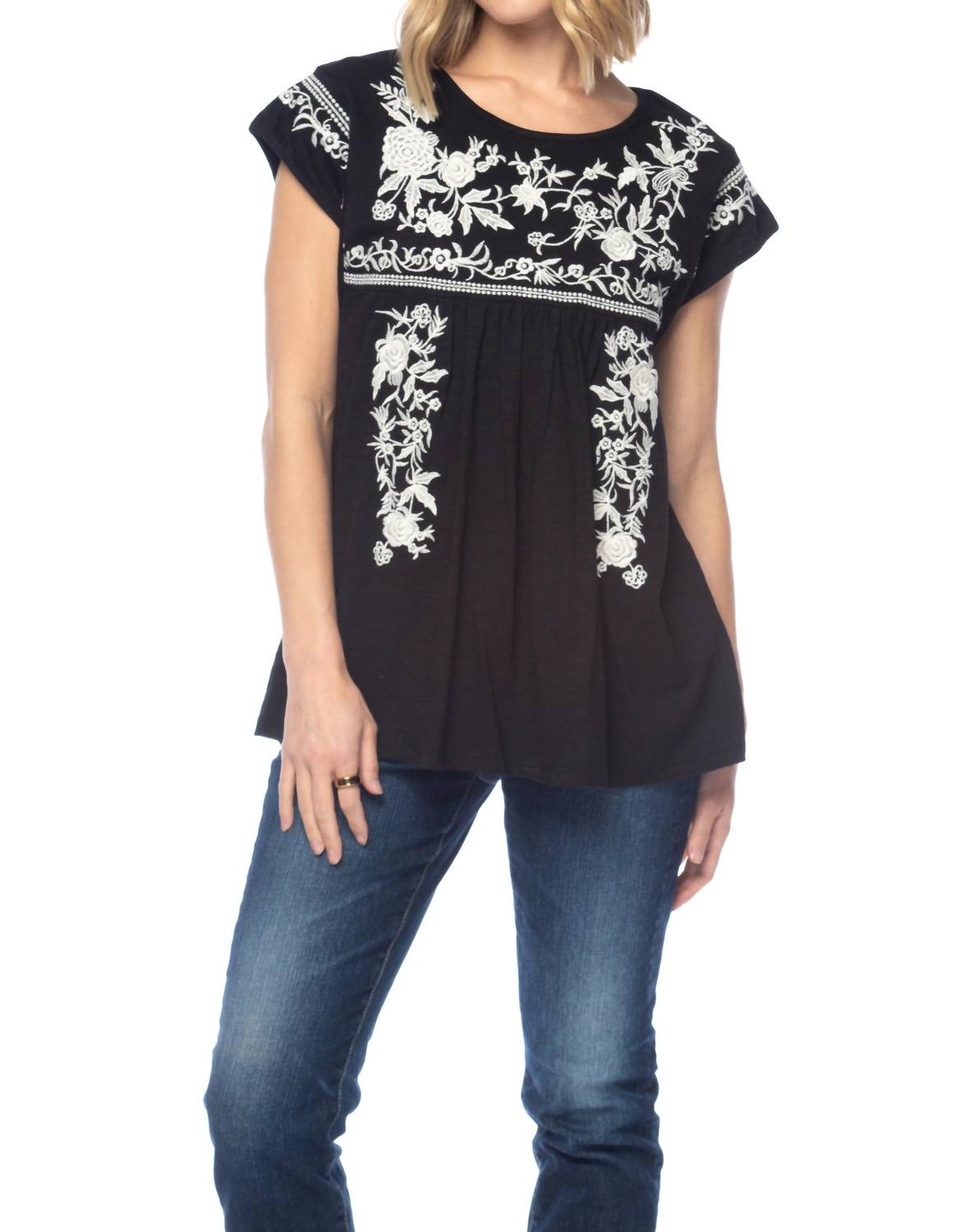 Tolani - Anice Cap Sleeve Blouse