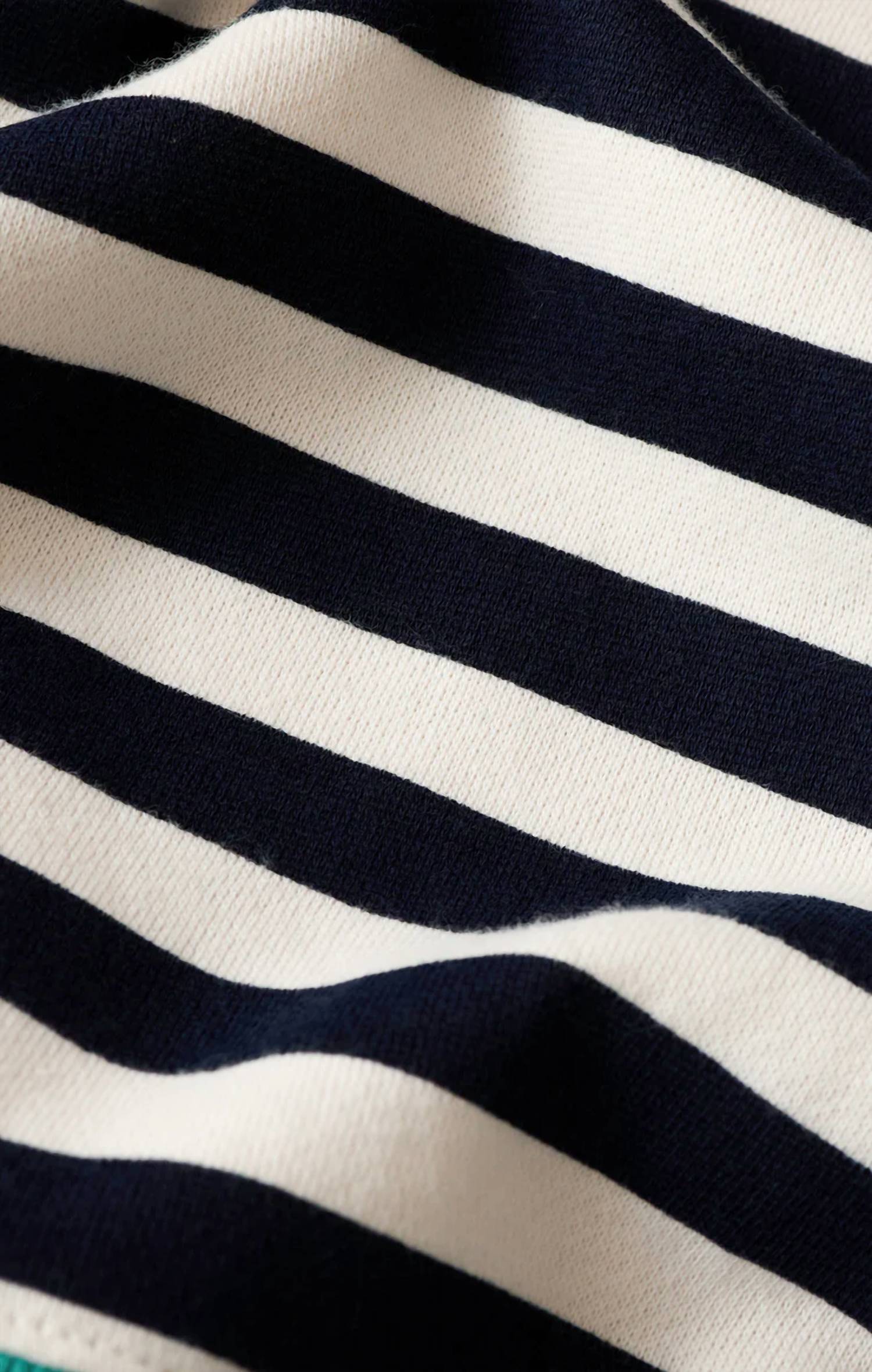Z Supply Layer Up Stripe Sweatshirt in eclipse - women's top - alternate view