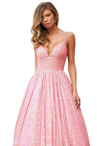 Sherri Hill - Sweetheart Soft Sequin Prom Dress