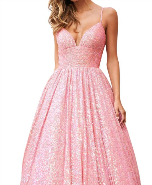 Sherri Hill - Sweetheart Soft Sequin Prom Dress