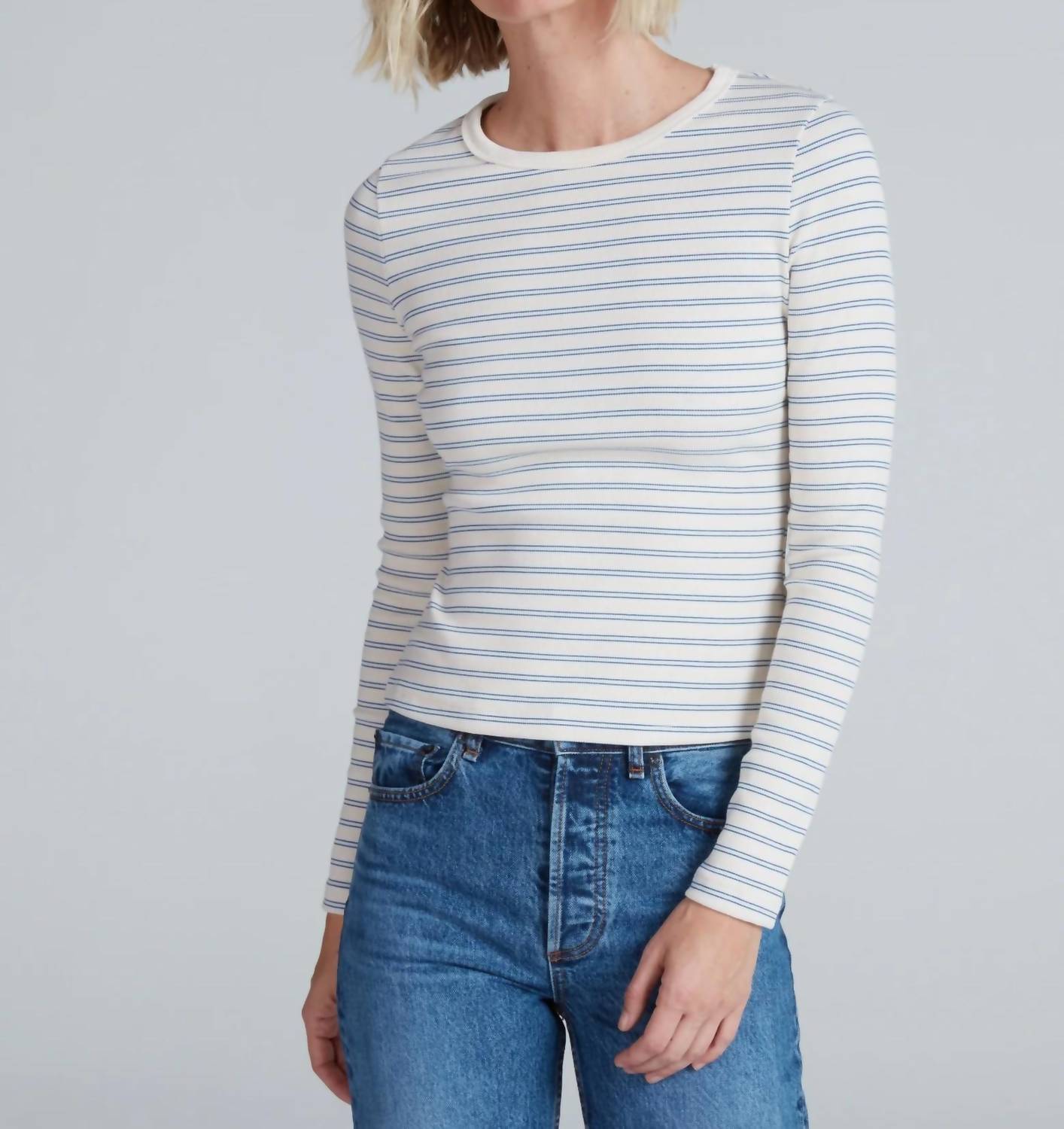 Askk Ny - Long Sleeve Rib Crew Tee