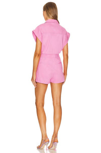 Blanknyc - Cap Sleeve Denim Romper