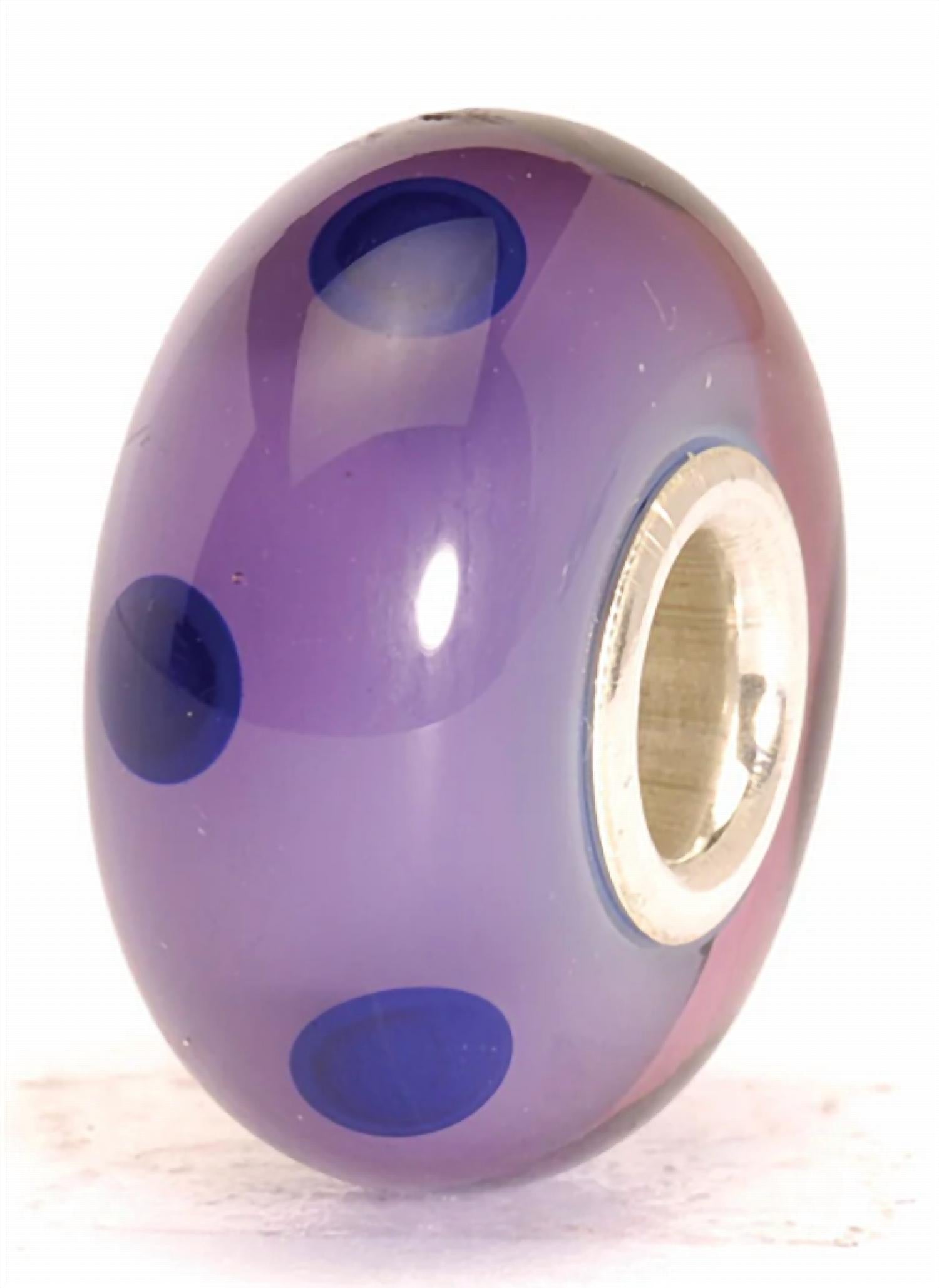 Trollbeads Women's Dot Glass Bead Charm in purple - women's accessory