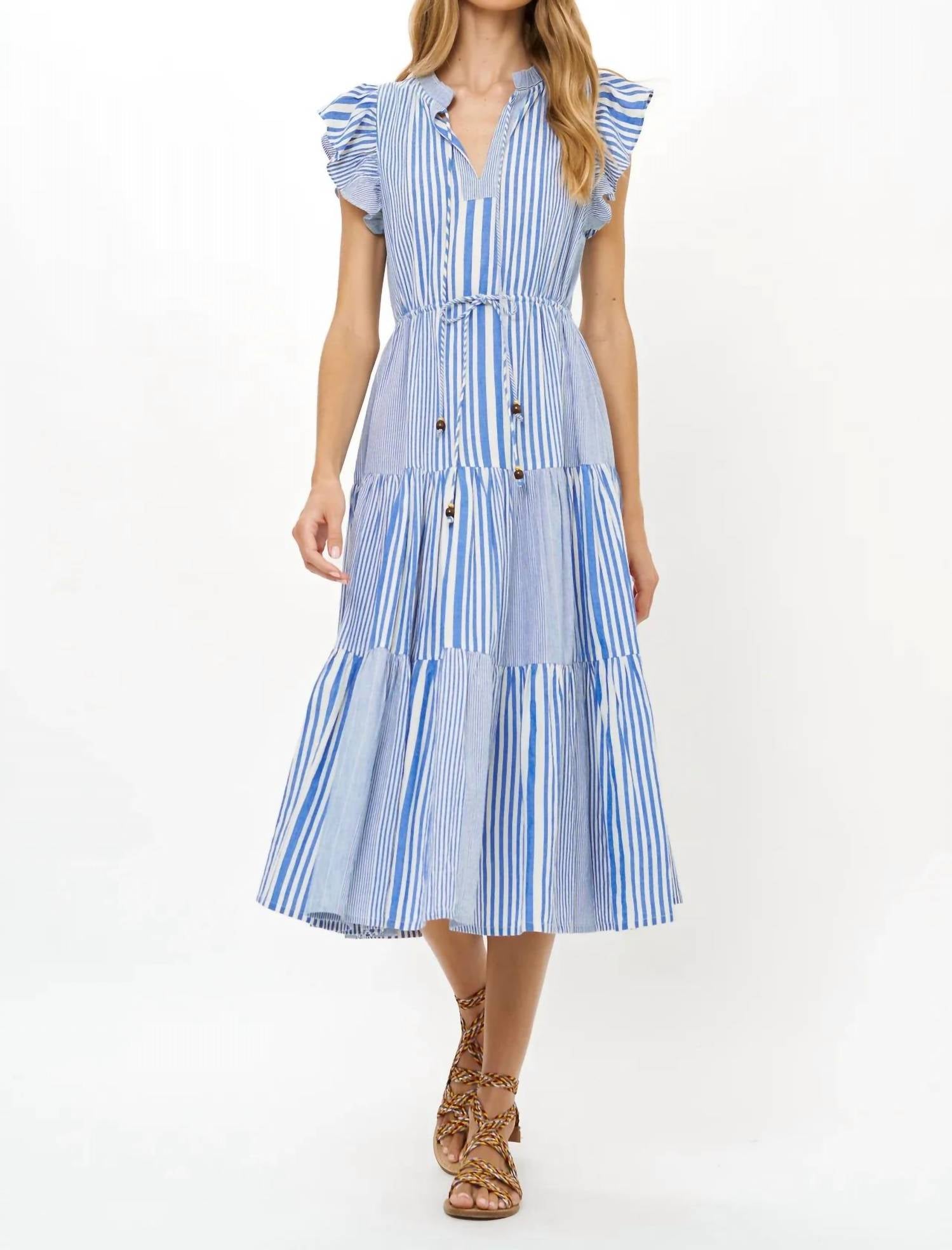 Oliphant - Cinched Flirty Midi Dress