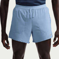 NIKE Stride Dri-fit 5in Shorts in work blue reflective silv - men's shorts