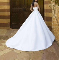 Cosmobella - Satin Strapless Princess Gown
