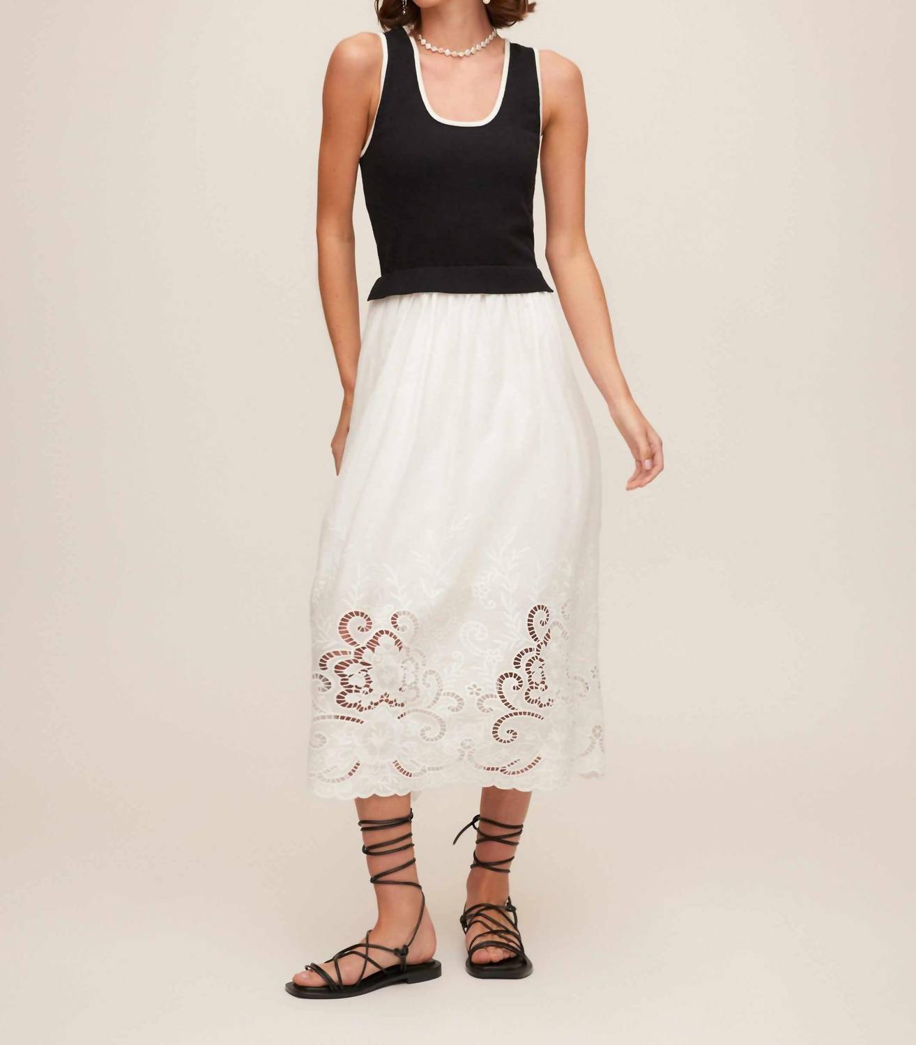 Fifteen Twenty - Women's Alicia Contrast Midi Dress