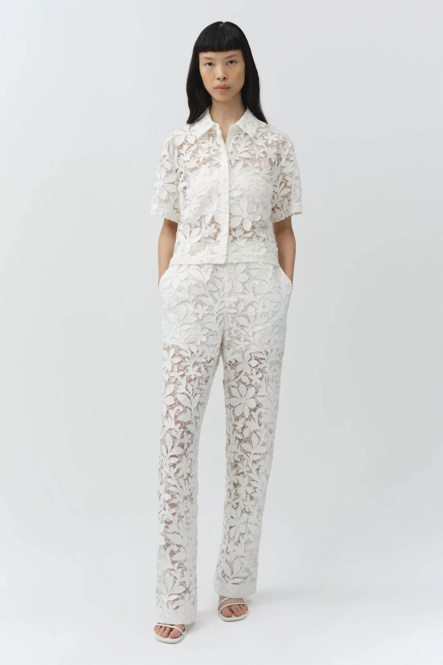 Jonathan Simkhai - Braylen Cotton Lace Pant