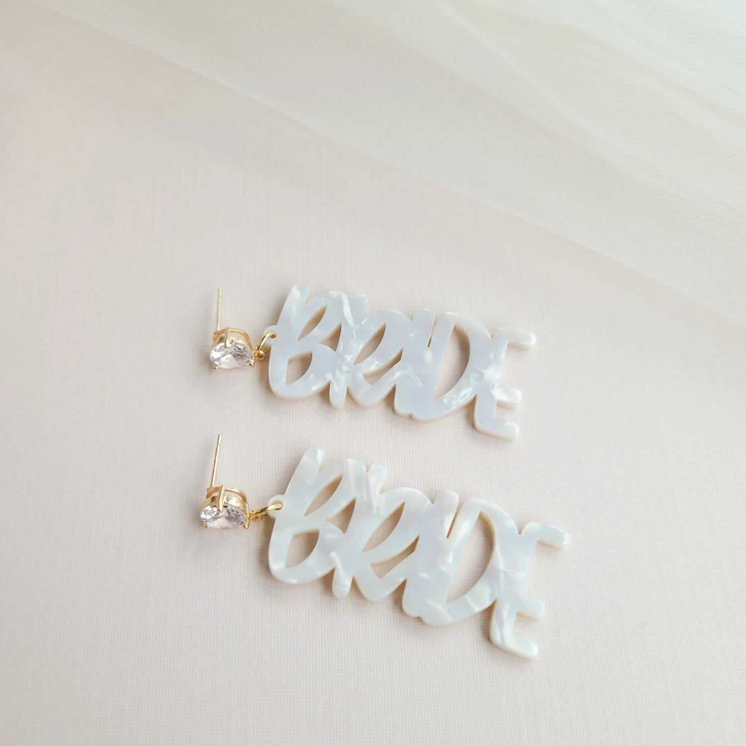 Spiffy & Splendid - Women's Bride Earrings