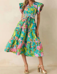 Prosperina - Leighton Tiered Midi Dress