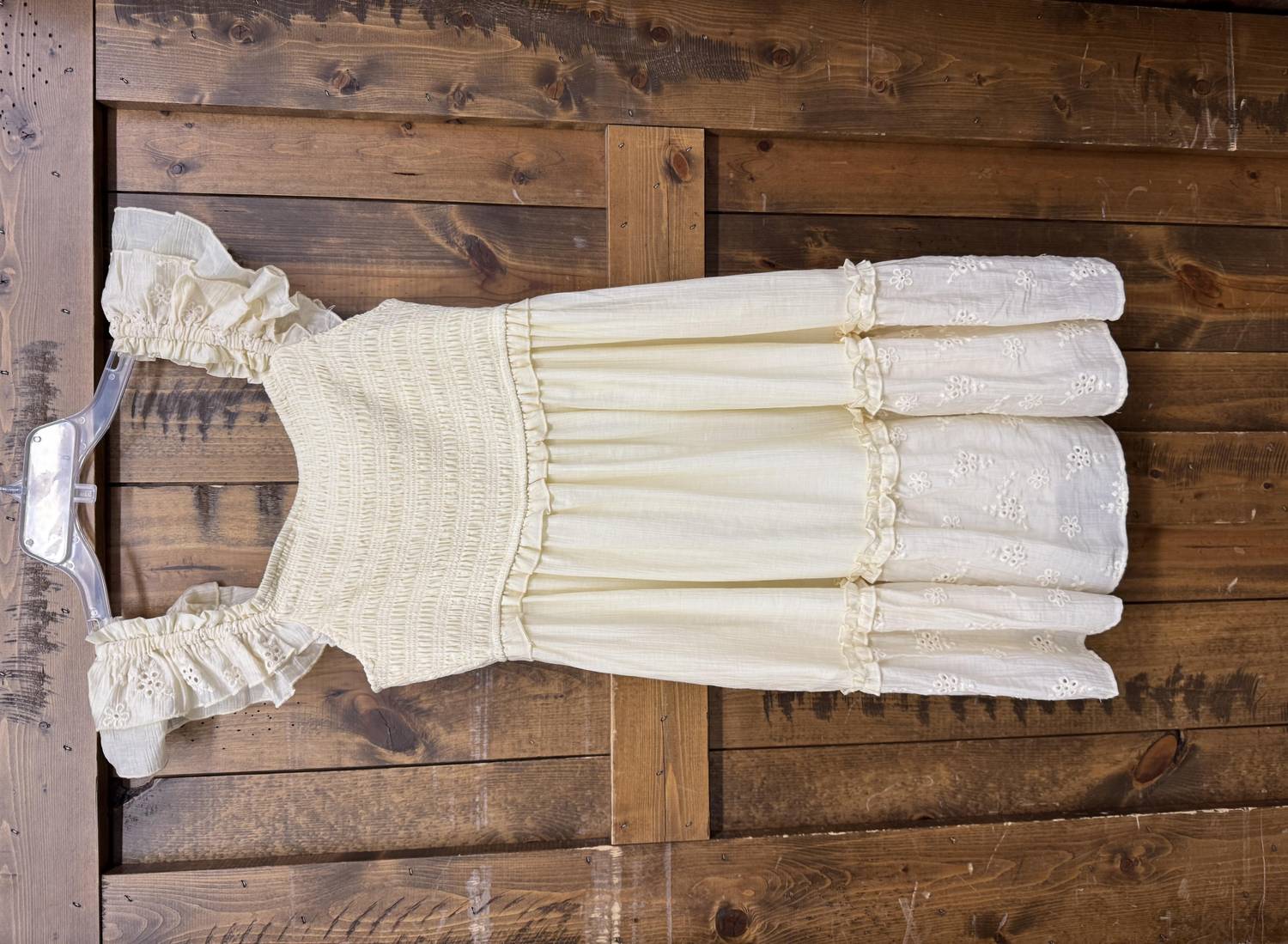 Hem & Thread - Women's Lined Smocked Sleeveless Dress