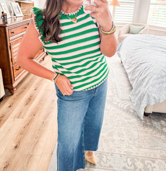 &Merci - Peony and Palm Sweater