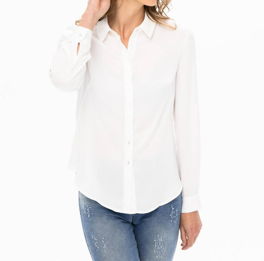 Renuar - Long Sleeve Collared Top