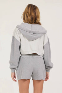 Vintage Havana - Thermal Zip Hoodie Short Set