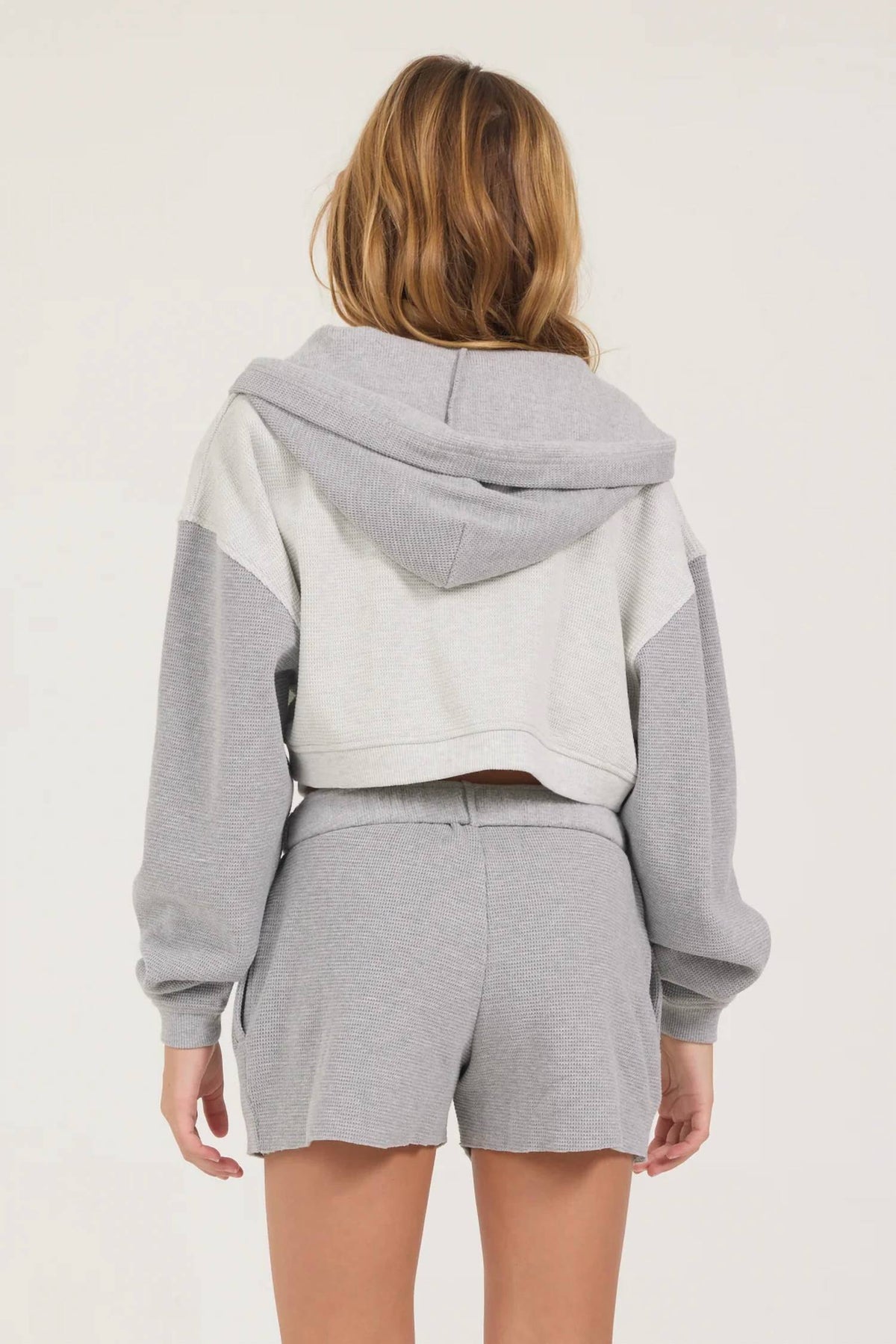 Vintage Havana - Thermal Zip Hoodie Short Set