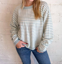 Olivaceous - Haley Stripe Knit Top