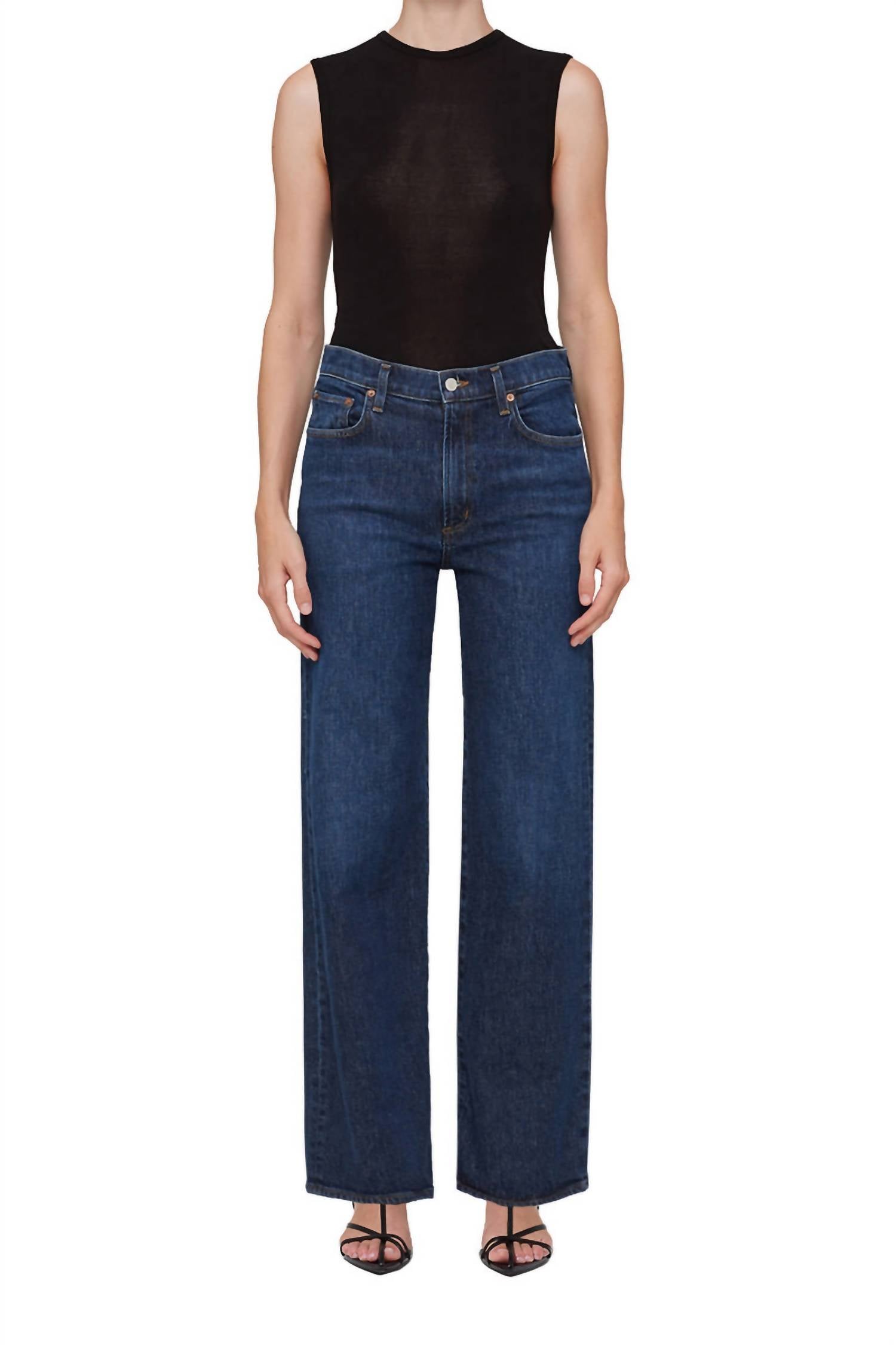 Agolde - Harper Mid Rise Relaxed Straight Jean
