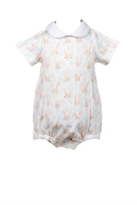 THE PROPER PEONY Hoppy Boy Bubble Onesies in white - kids' item - detail view