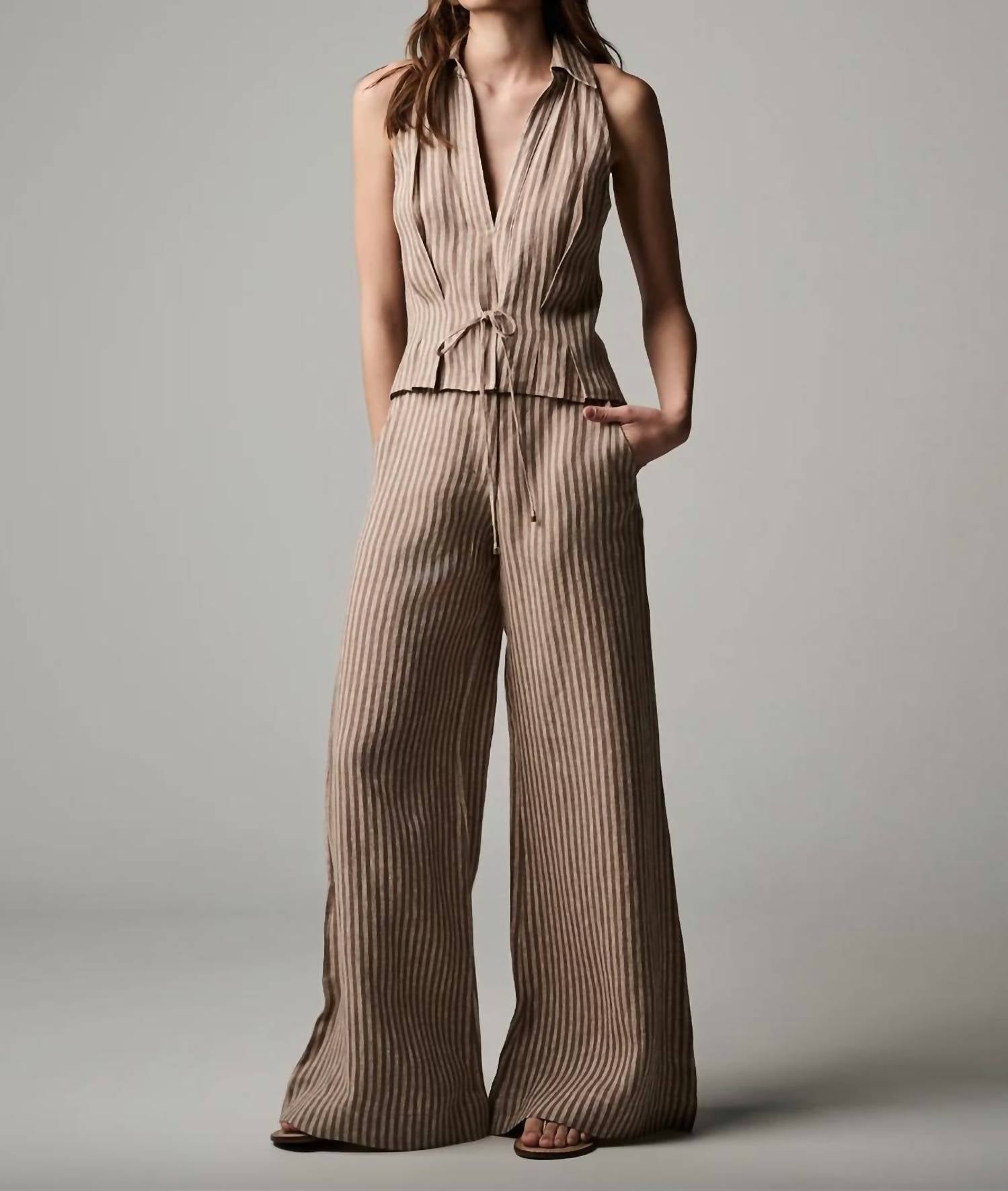 Hevron - Sloan V-neck Sleeveless Vest