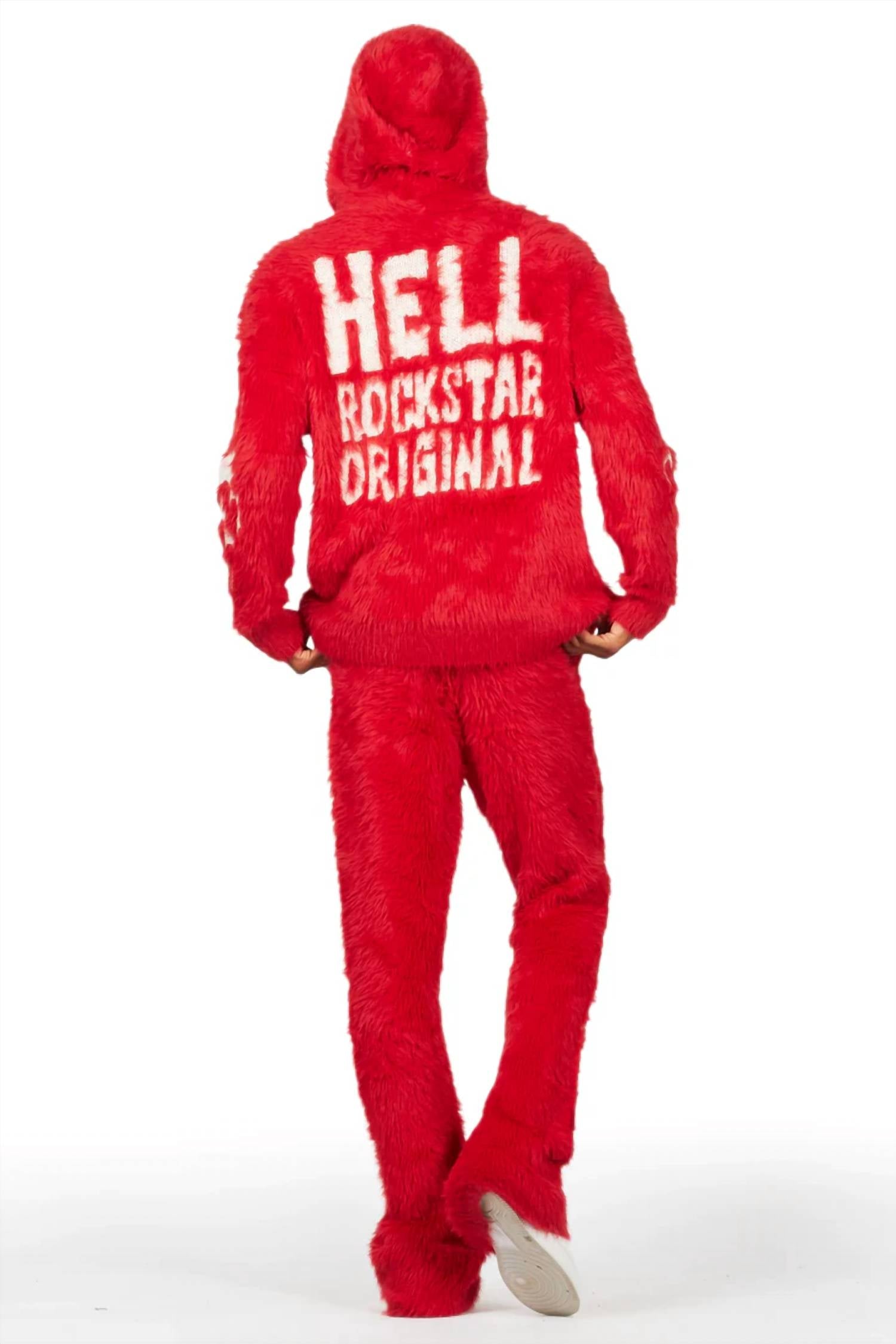 Rockstar Original - Stacked Flare Knitted Mohair Track Set