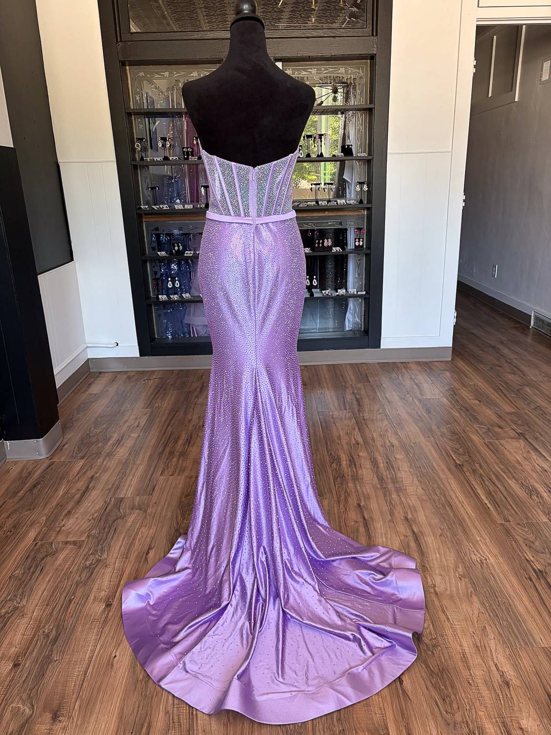 Sherri Hill - Women's Strapless Mermaid Zip Dress