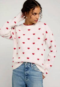 Splendid - Lolly Hearts Jacquard Sweater