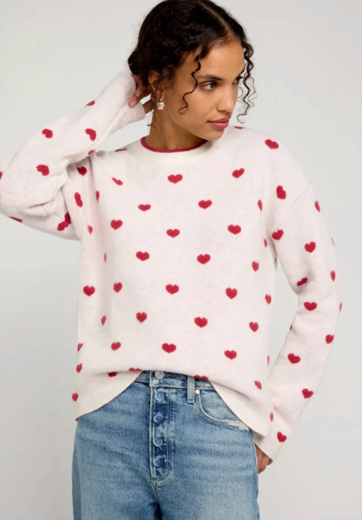 Splendid - Lolly Hearts Jacquard Sweater