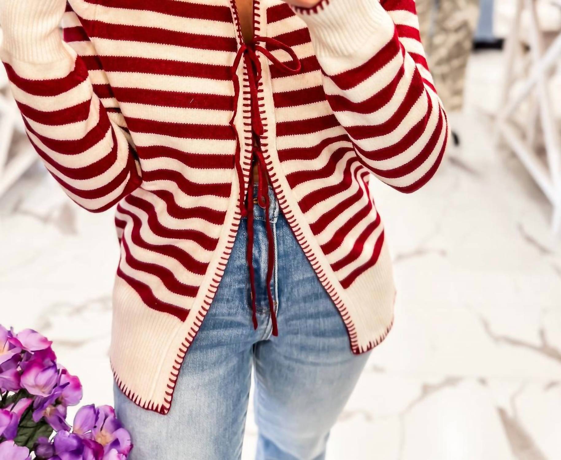 Sunday Edition - Women's Striped Cardigan