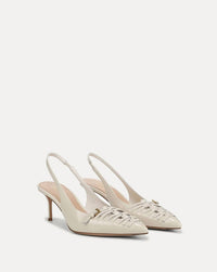 Veronica Beard - Women's Rashida Woven Slingback Hees