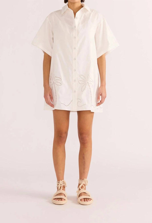 Minkpink - Romina Broderie Shirt Dress