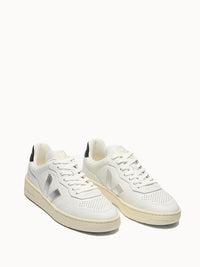 VEJA Women's V-90 Sneakers in white silver black - women's sneaker