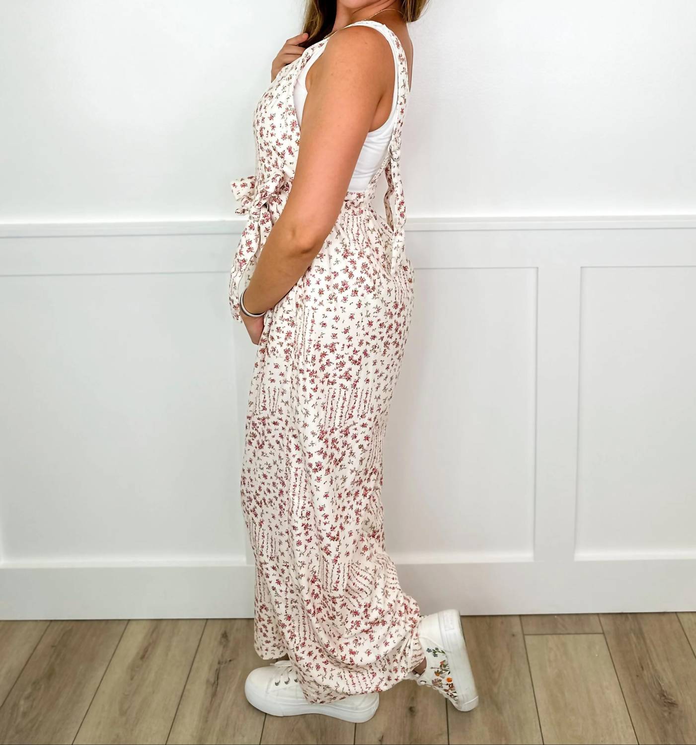 Peach Love - Picking Petals Soft Corduroy Overalls