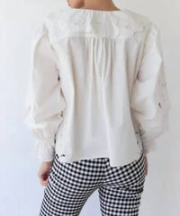 Mint Exclusives - Belle Embroidery Ruffle Blouse